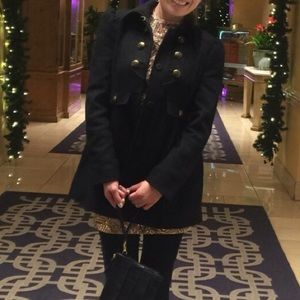 Nice thick Juicy Couture black pea coat